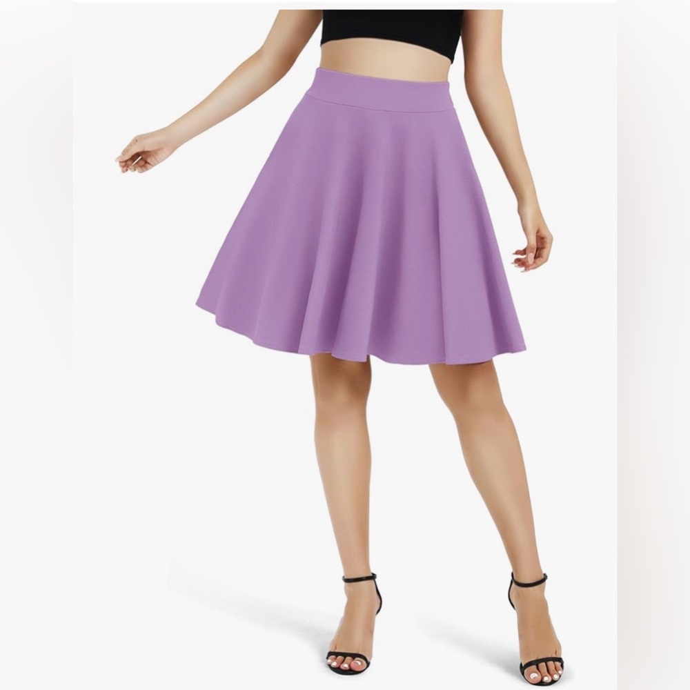 Urban Coco Women’s Lilac Purple XXL‎ Midi Coquette Preppy Skirt Y2K Pastel
